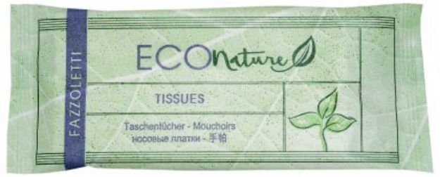 Immagine di ECO NATURE BIO - FAZZOLETTI FLOWPACK 5PZ Cartone 500pz