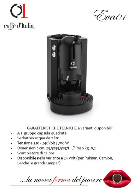 Immagine di MACCHINA ESPRESSO 1 CAPSULA MOD.EVA01