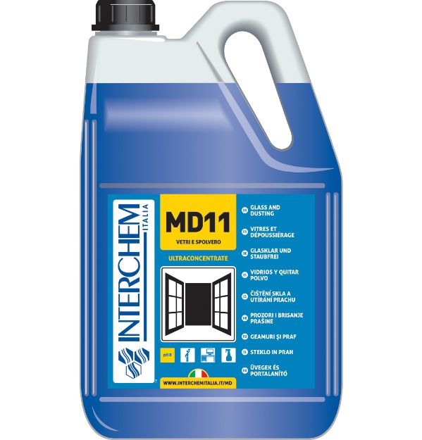 Immagine di MD11 VETRI E SPOLVERO Tanica 5lt + pompa giusta dose 20ml
