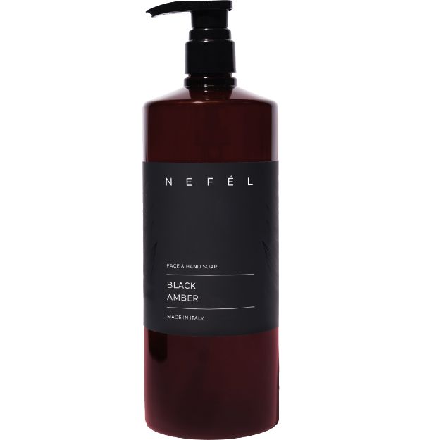 Immagine di NEFEL FACE & HAND SOAP BLACK AMBER flac.1Lt.