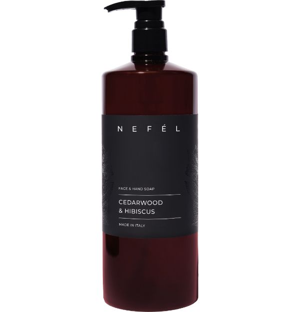 Immagine di NEFEL FACE & HAND SOAP CEDARWOOD&HIBISCUS flac.1Lt.