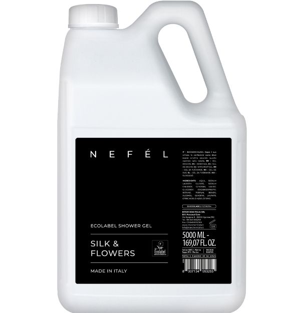 Immagine di NEFEL ECOLABEL SHOWER GEL SILK&FLOWERS Tan.5lt