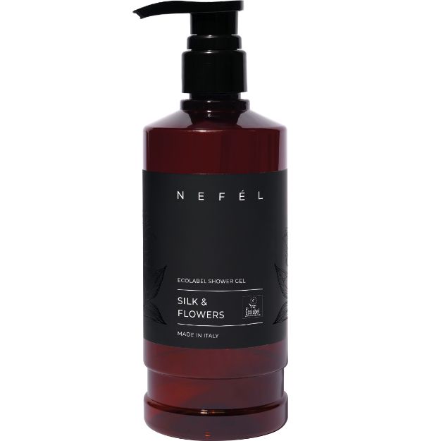 Immagine di NEFEL ECOLABEL SHOWER GEL SILK&FLOWERS flac.480ml