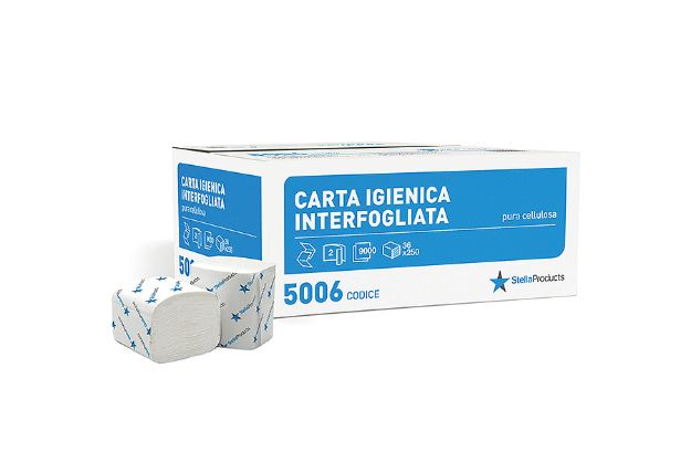 Immagine di FOGLI IGIENICA INTERFOGLIATA PURA CELL.LISCIA 110X200 Ct9000pz